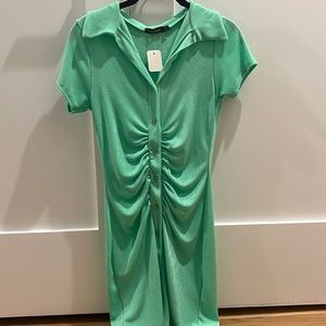 Boohoo Short Sleeve Button Up dress